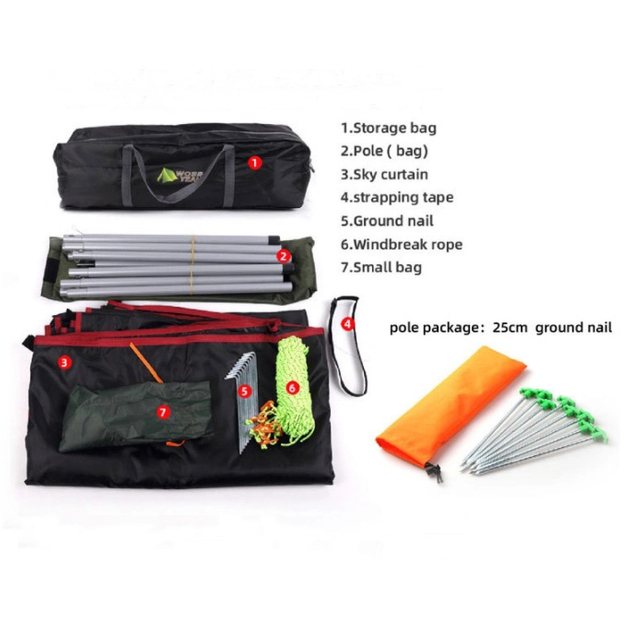 Waterproof Oxford Cloth Sun Shelter Camping Outdoor Tent