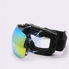 Ski Goggles Large Magnet-Side Snow Sport Eyewear Locking Spherical Magnetic Lens Snowboarding Snowplay Glasses