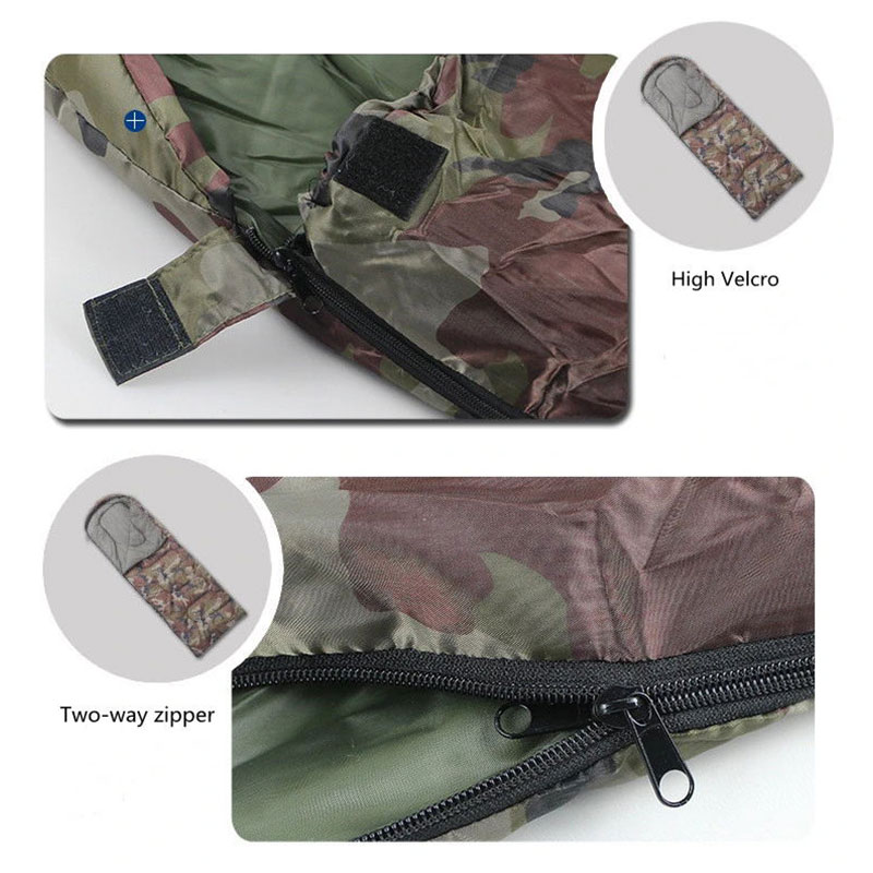High Quality Envelope Type Camouflage Winter Outdoors Sleeping Bags