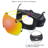 Ski Goggles Large Magnet-Side Snow Sport Eyewear Locking Spherical Magnetic Lens Snowboarding Snowplay Glasses