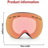 Ski Goggles Protection uv40 Snowboard Safety Glasses Polarized Lens Anti-fog Skiing Snow Sport Eyewear 