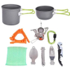 Outdoor Set Camping Hot Sale Outdoor Pot Set Camping Teapot Tableware Set Three-Piece Cookware