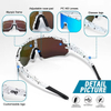 Sports Sunglasses Protection Cycling Running Glasses Polarized Mirror Lens PC Sport Goggles 