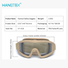 Tactical Anti-Fog CS Games Goggles Shooting Outdoor Sports Safety Eyewear Custom Logo
