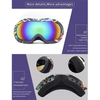 Children Snow Sports Eyewear Custom Ski Goggles Anti-fog Polarized Lenses 