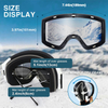 Custom Ski Goggles Anti-fog Polarized Lenses Skiing Safety Sunglasses OEM Snow Sports Eyewear