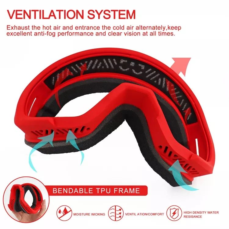 Ski Goggles Protection uv40 Snowboard Safety Glasses Polarized Lens Anti-fog Skiing Snow Sport Eyewear 