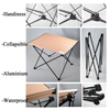 Wholesale Amazon Hot Sale Outdoor Aluminum Alloy Folding Camping Desk Portable Ultralight Storage Tourist Picnic Table for Traveling Camping Furniture Equipment